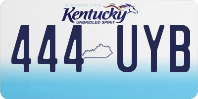 KY license plate 444UYB