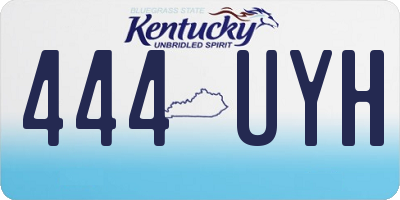 KY license plate 444UYH