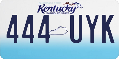 KY license plate 444UYK