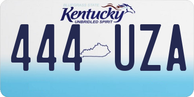 KY license plate 444UZA