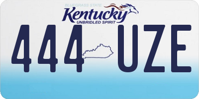 KY license plate 444UZE