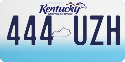 KY license plate 444UZH