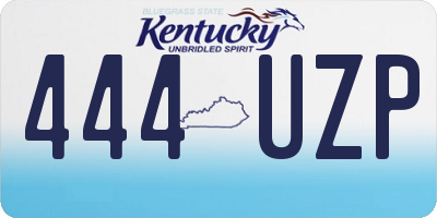 KY license plate 444UZP
