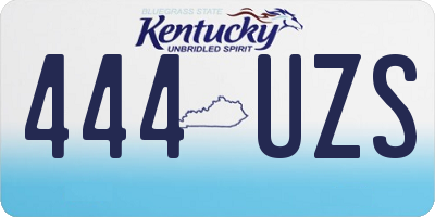 KY license plate 444UZS