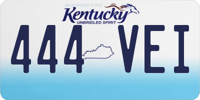 KY license plate 444VEI