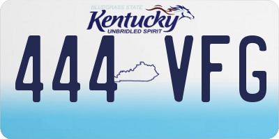 KY license plate 444VFG
