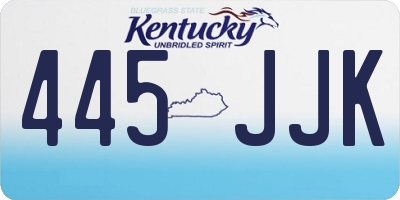 KY license plate 445JJK