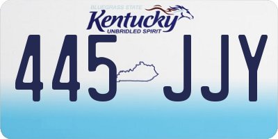 KY license plate 445JJY