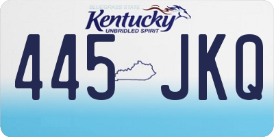 KY license plate 445JKQ