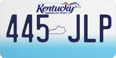 KY license plate 445JLP