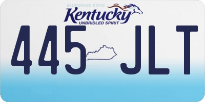 KY license plate 445JLT