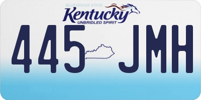 KY license plate 445JMH