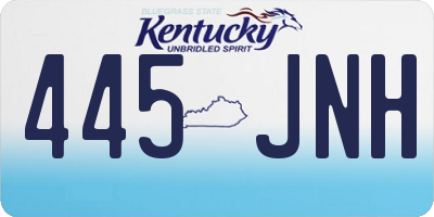 KY license plate 445JNH