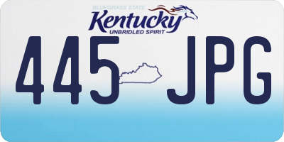 KY license plate 445JPG