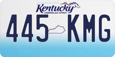 KY license plate 445KMG