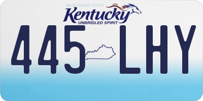 KY license plate 445LHY