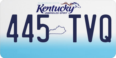 KY license plate 445TVQ