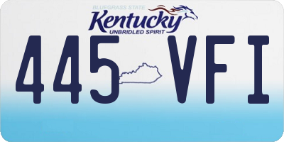 KY license plate 445VFI