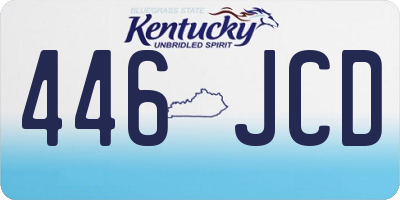 KY license plate 446JCD