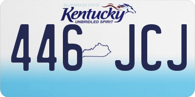 KY license plate 446JCJ