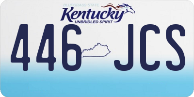 KY license plate 446JCS