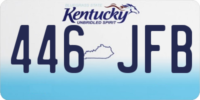 KY license plate 446JFB