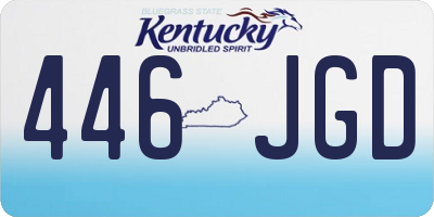 KY license plate 446JGD