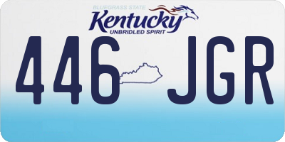 KY license plate 446JGR
