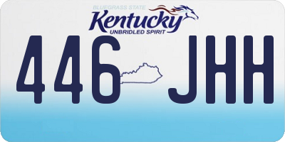 KY license plate 446JHH