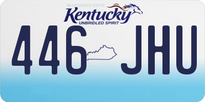 KY license plate 446JHU