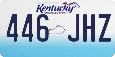 KY license plate 446JHZ