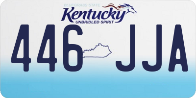 KY license plate 446JJA