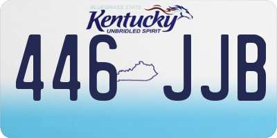 KY license plate 446JJB
