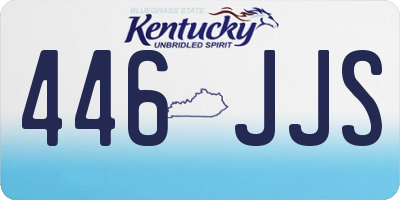 KY license plate 446JJS