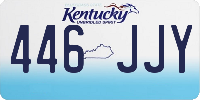 KY license plate 446JJY
