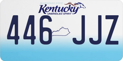 KY license plate 446JJZ
