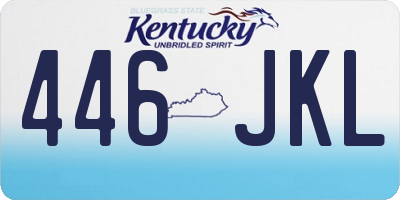 KY license plate 446JKL