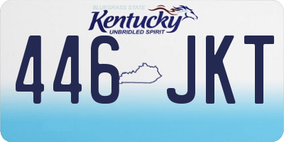KY license plate 446JKT