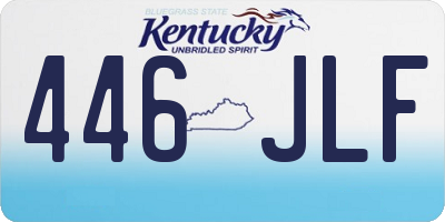 KY license plate 446JLF