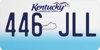 KY license plate 446JLL