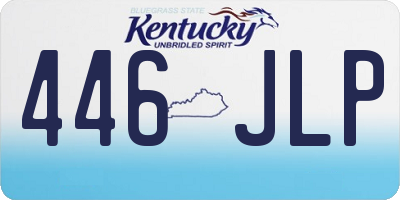 KY license plate 446JLP