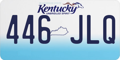 KY license plate 446JLQ