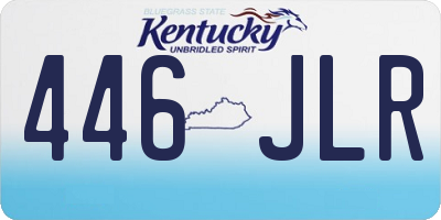 KY license plate 446JLR