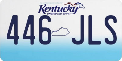 KY license plate 446JLS