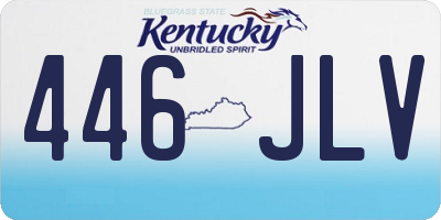 KY license plate 446JLV