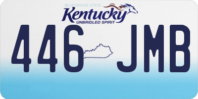 KY license plate 446JMB