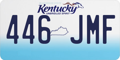 KY license plate 446JMF