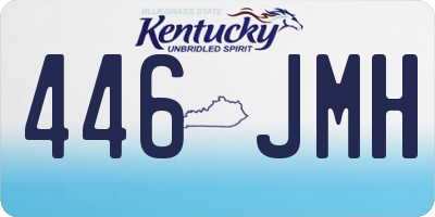 KY license plate 446JMH