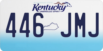 KY license plate 446JMJ
