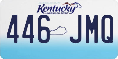 KY license plate 446JMQ